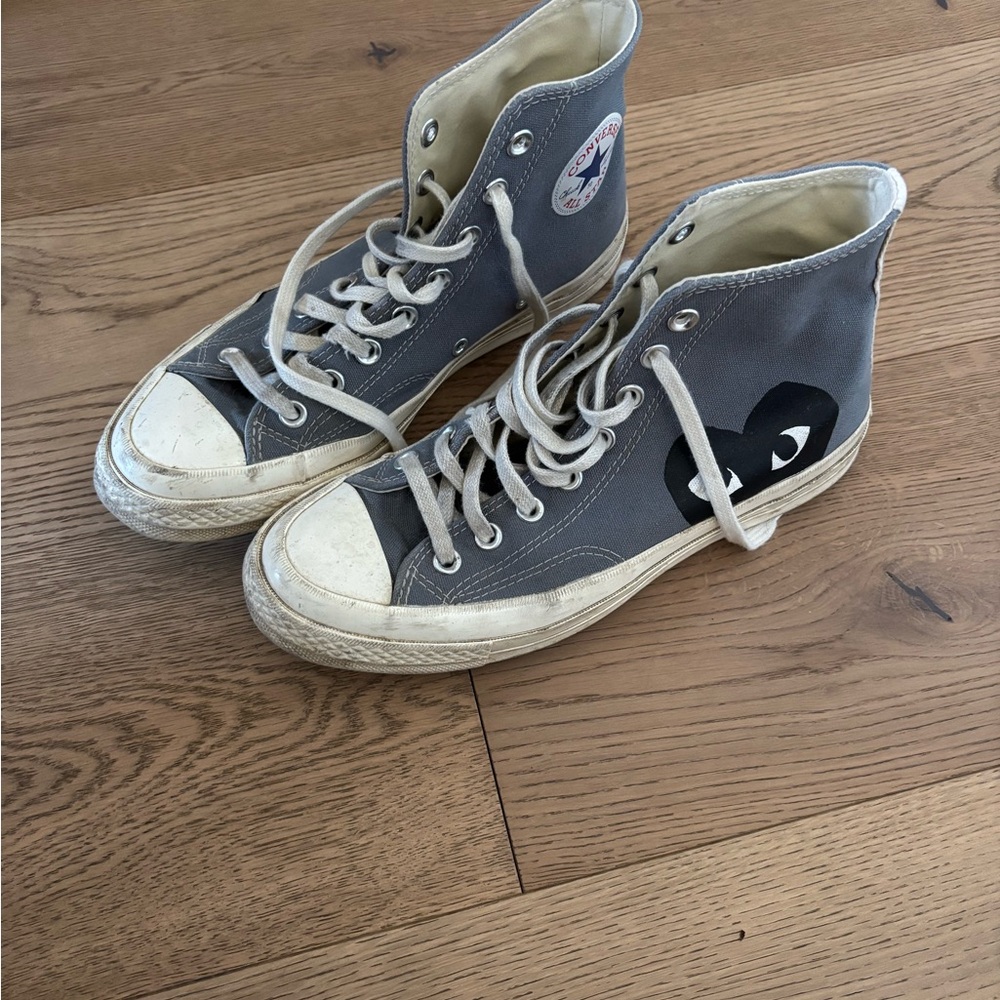 Comme des Garcons x Converse Kids High-Top Sneakers - Gray - Picture 4 of 4